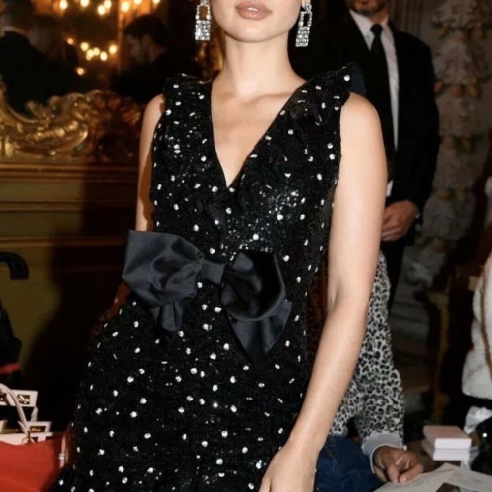 Giamba Valli x H&M Mini Sequins Coctail Dress Size US6 EU38 Uk10 New Without Tag